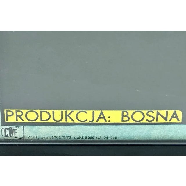 Polish Movie Poster in Frame by Andrzej Krajewski, 1973 For Sale - Image 4 of 7