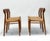 Model 75 dining chairs in teak and cord by niels otto (n. O.) møller for j.l. Møllers, 1960s, set of 4, in good...