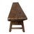 Antique Dark Elm Village Bench For Sale In Los Angeles - Image 6 of 7