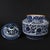 Blue and White Porcelain Lidded Jar, Interlocking Lotus Floral Pattern Storage Canister For Sale In New York - Image 6 of 8