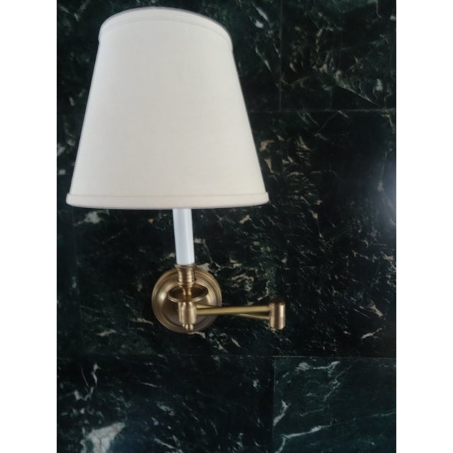 Heavy Duty and Good Quality Antique Brass adjustable wall lights. They are switched at the lamp so they are easy to use...