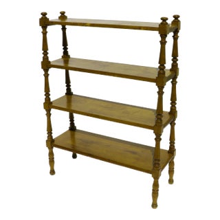 American Set of Walnut Four Tier Shelves For Sale