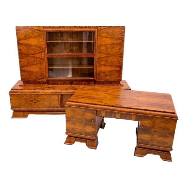 Polish Art Deco Office Set, 1930s, Set of 2 For Sale