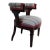 19th Century Carved Captain's Chair in Custom Upholstery For Sale
