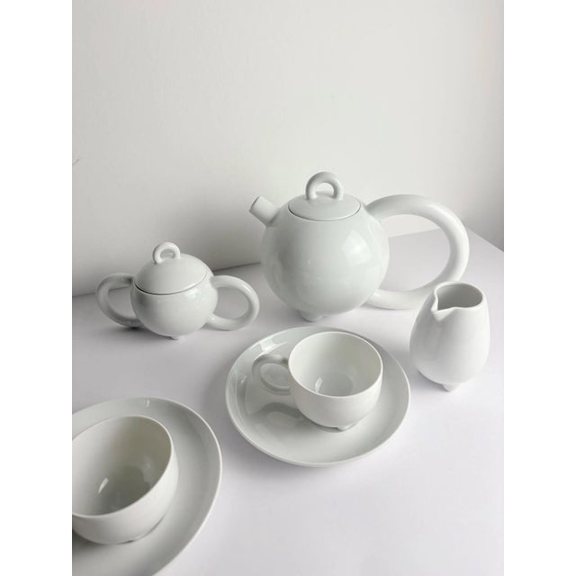 Vintage Coffee and Tea Set by Matteo Thun for Arzberg, 1989, Set of 7, in Flawless conditions. Designed 1980 to 1989