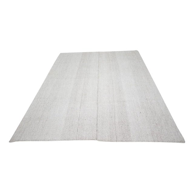 Handwoven vintage modern kilim rug from Adana Region of Turkey. Approximately 50-60 years old. In very good condition.