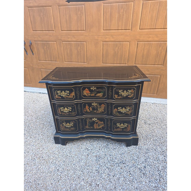 Black Chinoiserie Chest of Drawers For Sale - Image 8 of 8