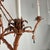 1960s Whimsical Chinoiserie Faux Bamboo Monkey Chandelier With Black Teardrop Accents For Sale - Image 4 of 16