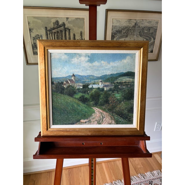 Antique Original Oil Painting, Austrian, Rudolf Klingsbogl, Impressionism For Sale - Image 12 of 15