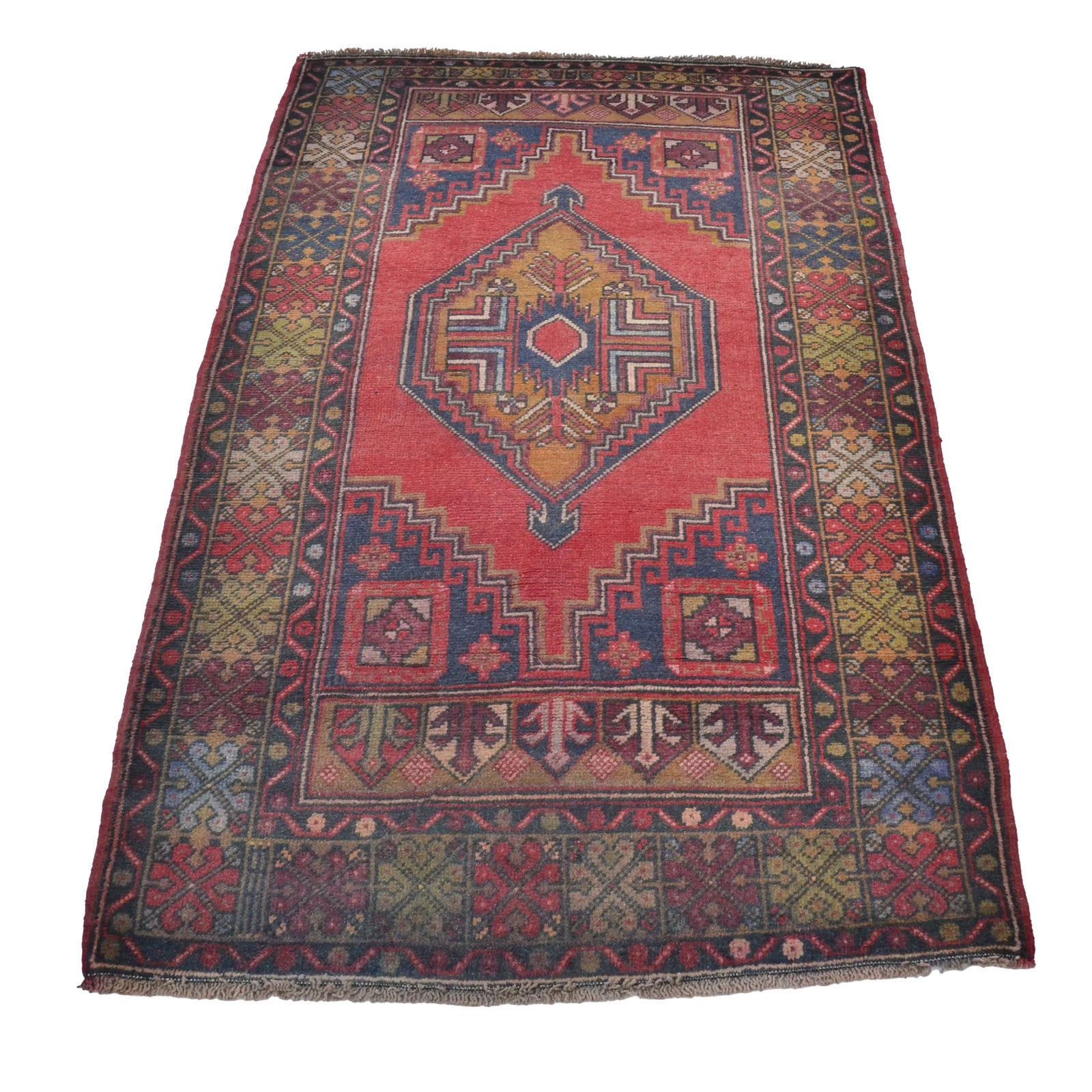 Red Traditional Rug | Chairish