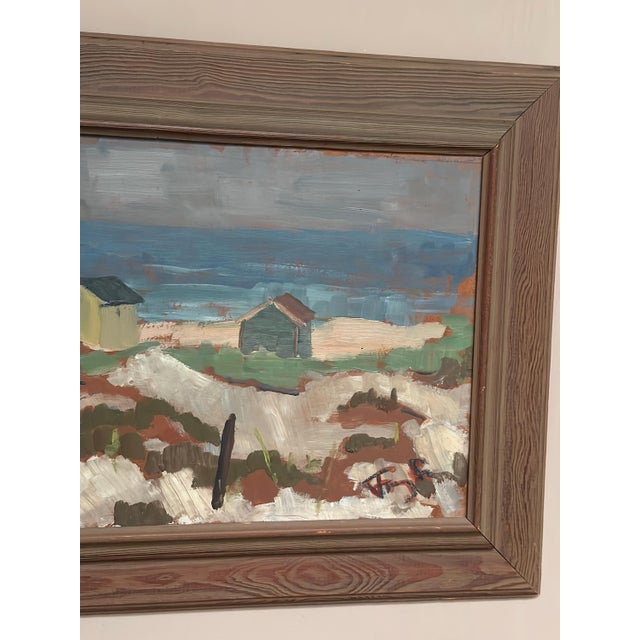 Frans Lundberg, Coastal Village, 1950s, Oil on Panel, Framed For Sale - Image 9 of 18