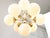 Vintage Italian Brass and Opaline 10-Arm Chandelier, 1970s For Sale - Image 16 of 18