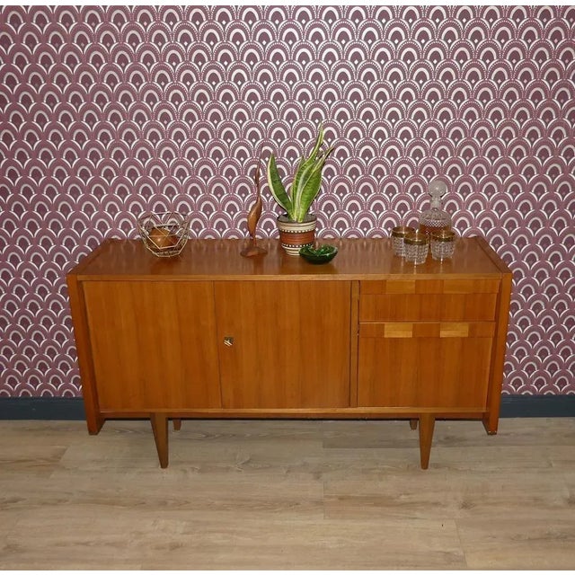 Wood Small Wood Veneer Sideboard, 1960s For Sale - Image 7 of 12