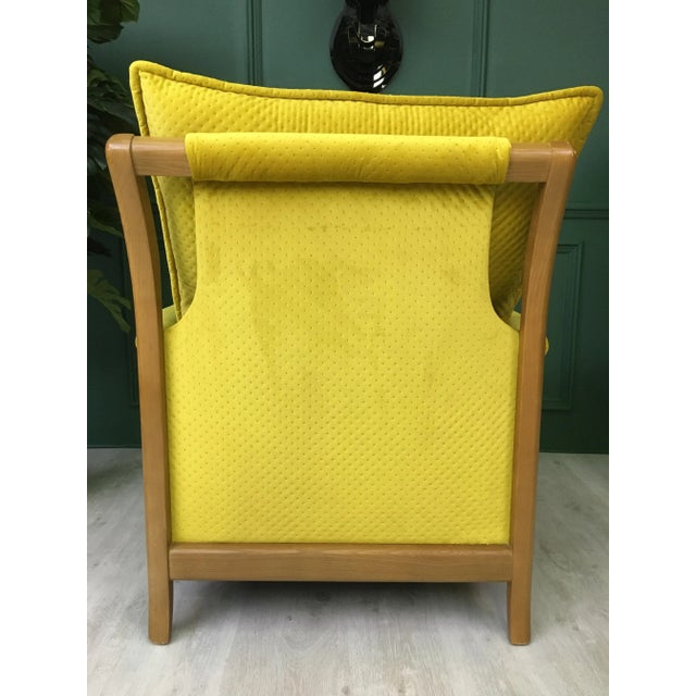 1980s Vintage Yellow Armchair from Cinitique For Sale - Image 5 of 16