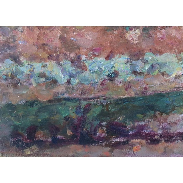 1970s Vintage Ukrainian Impressionist Painting, Rural Autumn Landscape, 1970s 22-30 For Sale - Image 5 of 6