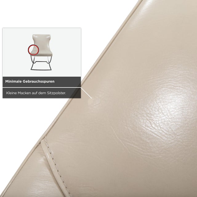 Leather Paloma Chairs in Beige and Chrome from Baxter, Set of 8 For Sale - Image 5 of 13