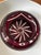 Mid 20th Century Mid 20th Century Bohemian Cut to Clear Ruby Crystal Ashtray For Sale - Image 5 of 7