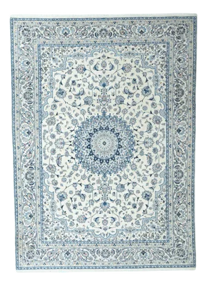 Hand-Knotted Oriental Rug with Silk Detail