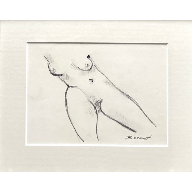 Original Nude Sketches-Custom Framed-Signed-Set 2 For Sale In New York - Image 6 of 9