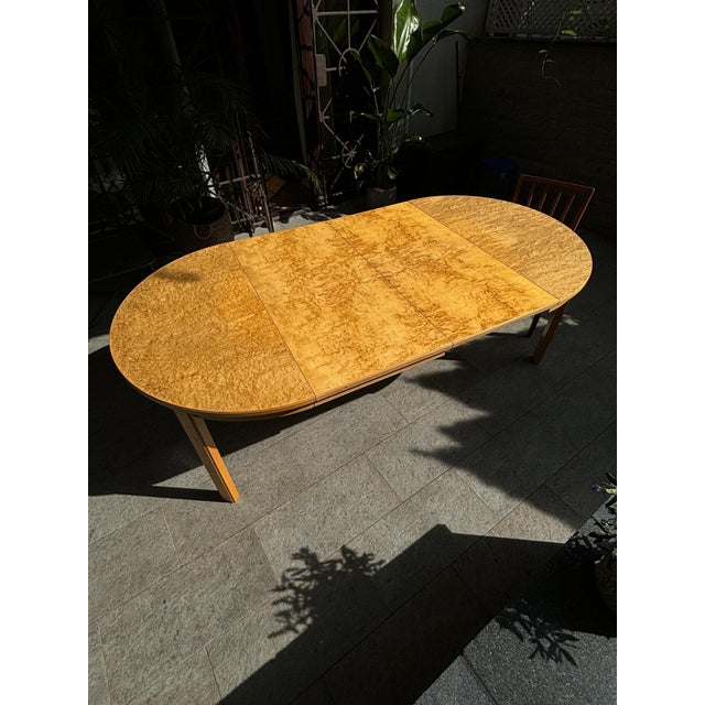 Round Wooden Extendable Table, Sweden, 1960s For Sale - Image 4 of 18