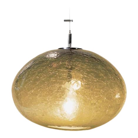 Orbit Pendant Light from the Boa Lantern Collection in Amber For Sale