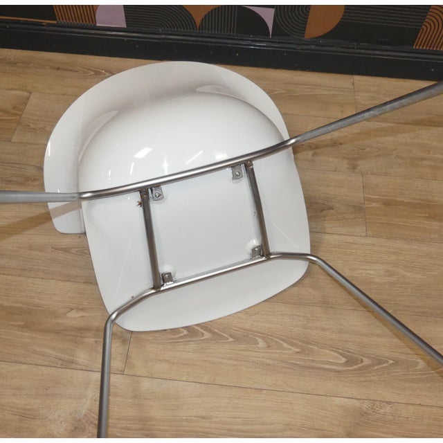 Vintage Italian Loop Plastic Stacking Chairs, 2010, Set of 4 For Sale - Image 11 of 18