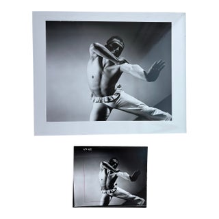 Barbara Morgan Set of Two Silver Gelatin Original Photographs “Jose Limon- Mexican Suite (Peon)” 1944 With Provenance For Sale