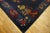 1920s Navy Blue Vase Floral Antique Chinese Art Deco Carpet 9' X 11'6" Handknotted Wool Rug For Sale - Image 10 of 11