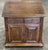 Beautiful solid oak jacobean nightstand by Ethan Allen from their “Royal charter” collection. Features a storage cabinet...