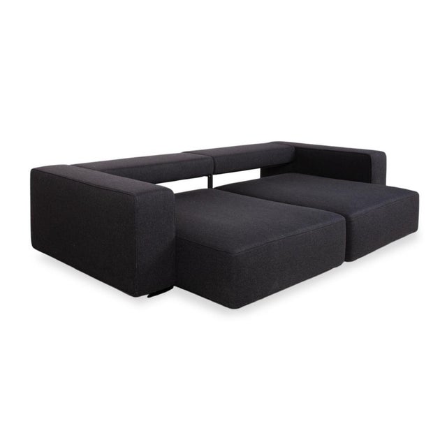 Modern Andy Fabric Three-Seater Grey Anthracite Sofa with Manual Function from B&B Italia / C&B Italia For Sale - Image 3 of 16