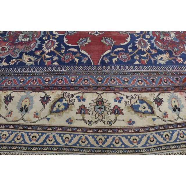 Antique Persian Mashhad Rug - 13'00 X 16'05 For Sale - Image 4 of 9