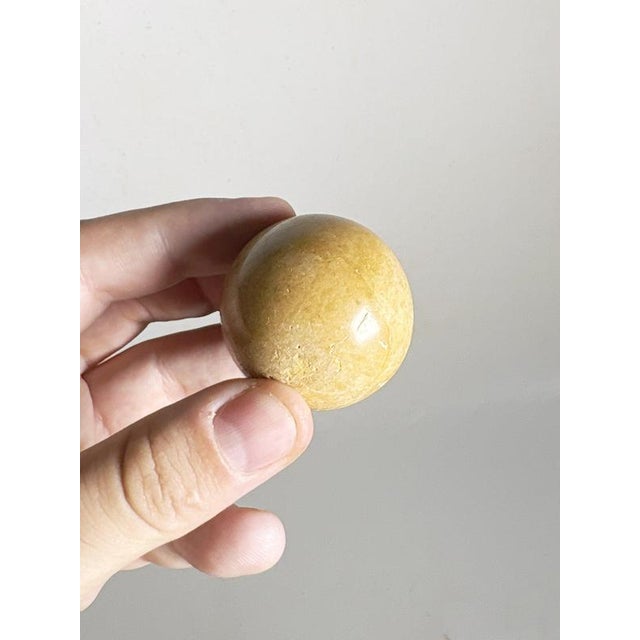 Beige Decorative Marble Spheres, France, 1970s, Set of 19 For Sale - Image 8 of 12