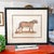 Black Vintage Framed "Der Panther" Lithograph Style Print in Black Faux Bamboo Frame For Sale - Image 8 of 8