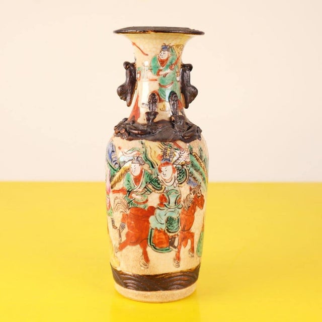 Ancient Oriental Ceramic Vase For Sale - Image 11 of 11