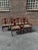 Wood 1990s Carved Rosewood Asian Dining Table Chairs, With Cushions - Set of 6 For Sale - Image 7 of 7