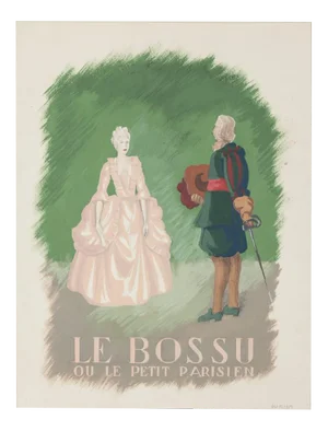 Le Bossu - Original Drawing In Tempera - Early 20th Century Early 20th Century
