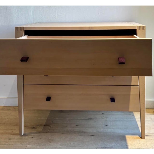 Mid-Century Modern Leander Linea Three-Drawer Dresser — Danish Design, Whitewashed Oak For Sale - Image 3 of 9