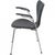 3207 Seven Armchair in Black Classic Leather by Arne Jacobsen, 2010s For Sale - Image 9 of 14