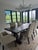 Restoration Hardware Salvaged Wood Trestle Extension Dining Table With 6 Bennett Parsons Chairs For Sale - Image 12 of 12