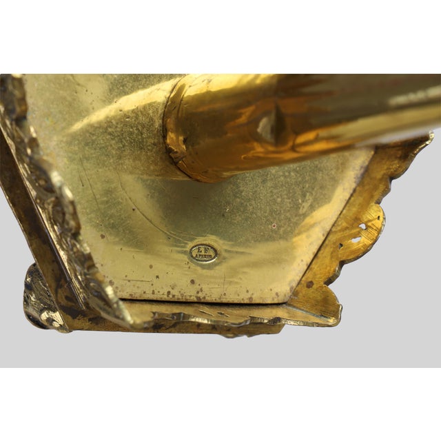 French Neo‑Gothic Copper Church Candleholder, 1880 For Sale - Image 11 of 13