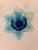 Late 20th Century Murano Glass Blue Flower Votive Holders For Sale - Image 5 of 8