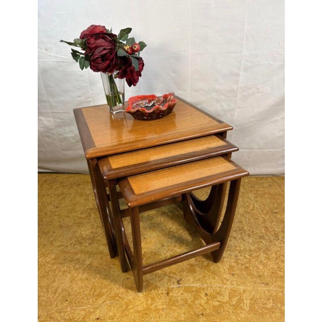 Mid- century retro vintage teak nest of tables by g plan 1960. this stunning mid-century teak nest of tables by g plan...