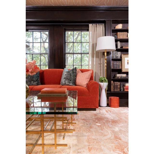 Contemporary Crushed Velvet Pillows- a Pair For Sale In Los Angeles - Image 6 of 7