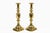 English English Antique Brass "Ace of Diamonds" Candlesticks, a Pair For Sale - Image 3 of 9