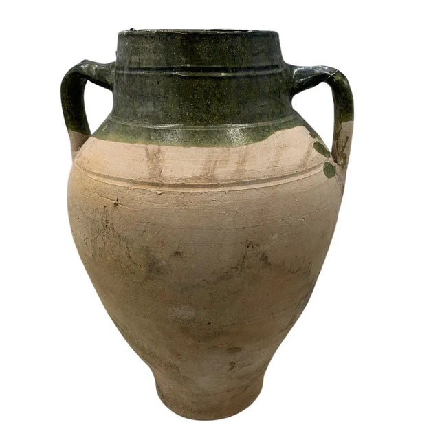 French Provincial Vintage Turkish Terracotta Oil Jar For Sale - Image 3 of 6