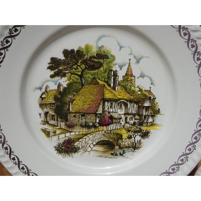 French Earthenware Plates from Lunéville and Keller, 1890s, Set of 6 For Sale - Image 3 of 9