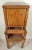 Wood Small Vintage Mid Century Campaign Oak Wood Cabinet For Sale - Image 7 of 12