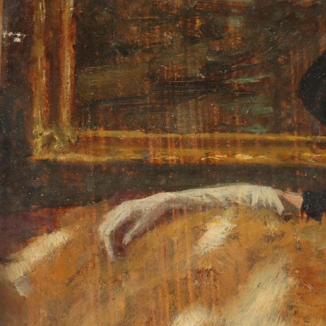 Albert Von Keller, Portrait, Oil on Panel, Framed For Sale - Image 5 of 13