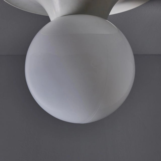 1960s Flos Achille and Pier Giacomo Castiglioni White 'Light Ball' Ceiling Lamp For Sale - Image 12 of 13