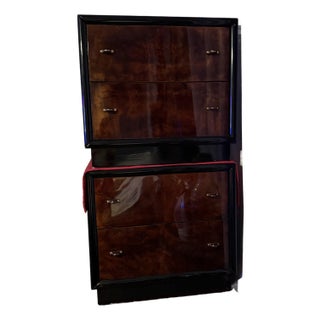 1960s Henredon Scene Three Night Stands, a Pair With the Dresser For Sale